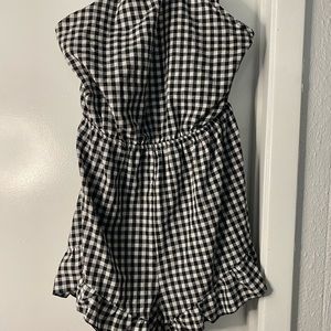 Black and white romper